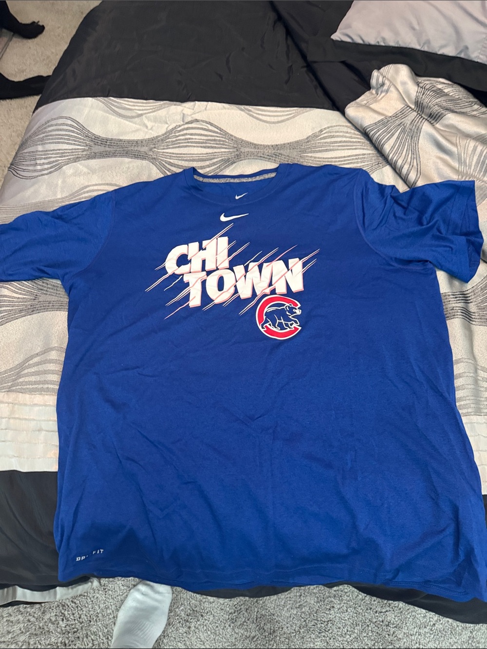 Nike Royal Blue 'Chi-Town' Chicago Cubs Graphic Tee